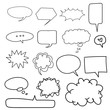 © Tidarat - Set of comic text speech bubble cartoon doodle vector