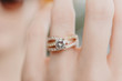 © Chelsea Victoria/Stocksy - Closeup of a diamond engagement ring