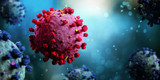 Fototapeta Na drzwi - Coronavirus Covid-19 background - 3d rendering