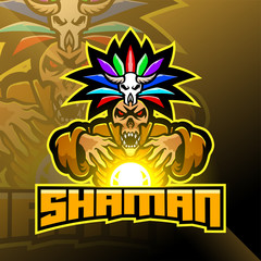 Shaman sport mascot logo design