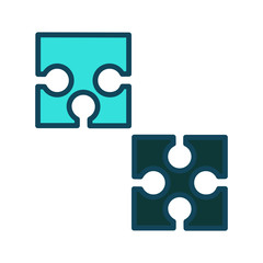 Wall Mural - Puzzle icon