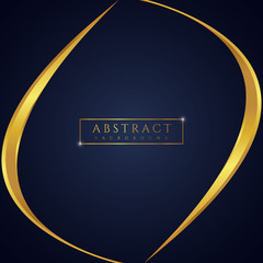 Wall Mural - luxury banner gold shape flow color gradient modern design with space