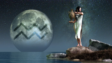 aquarius, the water carrier, is the eleventh sign of the zodiac. people born between january 20th an