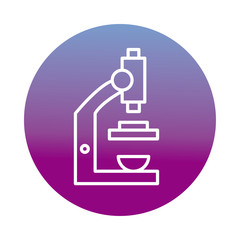 Wall Mural - microscope laboratory block style icon