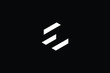 Minimal elegant monogram art logo. Outstanding professional trendy awesome artistic E EW WE initial based Alphabet icon logo. Premium Business logo White color on black background