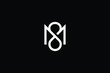 Minimal elegant monogram art logo. Outstanding professional trendy awesome artistic SM MS initial based Alphabet icon logo. Premium Business logo White color on black background