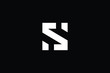 © FinalDesignz - Minimal elegant monogram art logo. Outstanding professional trendy awesome artistic S SH HS initial based Alphabet icon logo. Premium Business logo White color on black background