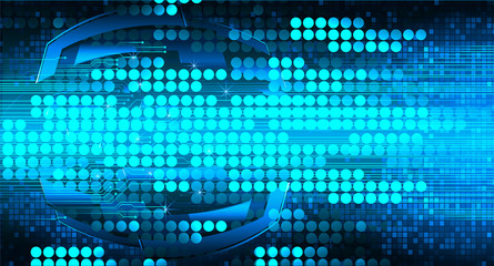 blue cyber circuit future technology concept background