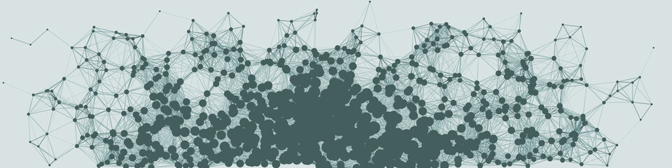 Network Mesh Procedural Art background illustration