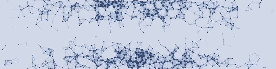 Network Mesh Procedural Art background illustration