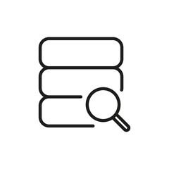 Sticker - Simple data analysis line icon.