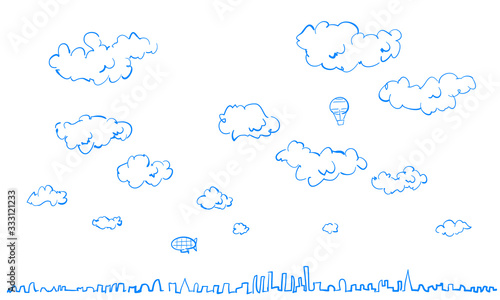 大空と町並みのシルエット Buy This Stock Vector And Explore Similar Vectors At Adobe Stock Adobe Stock