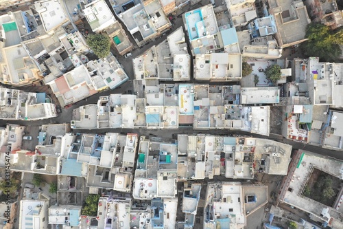 INDIA ROOFTOP DRONE PHOTO JOHDPUR Canvas Print