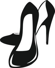 High Heel SVG, Womens Shoes SVG, Stiletto Heels Svg, For Cricut, For Silhouette, Clipart, Cut Files, Vector, Digital File, Dxf, Png, Svg