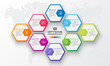 © GfxPapercut - Abstract business infographics template with 8 hexagon in white color background