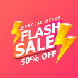 © NADIIA - Flash Sale banner template design.
