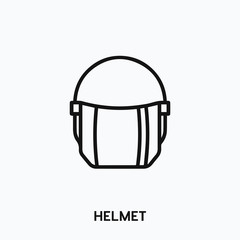 Poster - helmet icon vector. helmet sign symbol