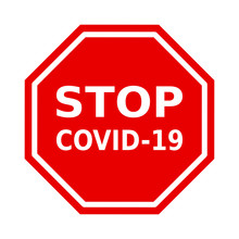 Znak Stop Covid-19