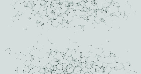 Procedural Network Mesh Art background illustration