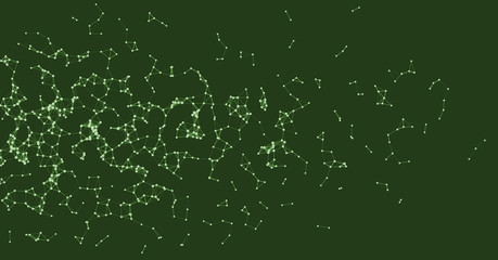 Procedural Network Mesh Art background illustration