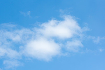 Wall Mural - blue sky with light white clouds