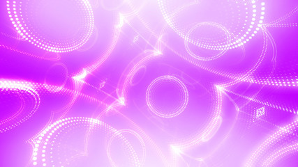 Wall Mural - Disco club space illumination neon light room floor wall 3D illustration abstract background