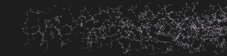 Procedural Network Mesh Art background illustration