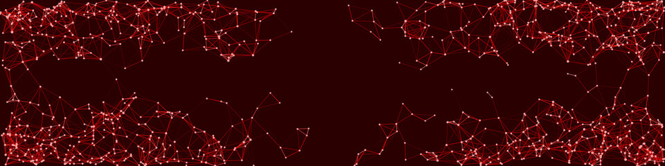 Procedural Network Mesh Art background illustration