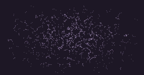 Procedural Network Mesh Art background illustration