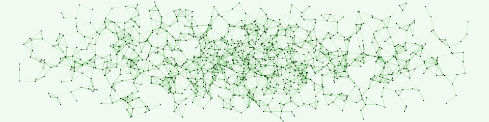 Procedural Network Mesh Art background illustration