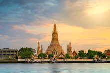 Wat Arun Temple In Bangkok Thailand. Wat Arun Is A Buddhist Temple In Bangkok Yai District Of Bangkok, Thailand