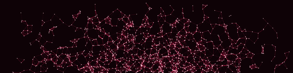 Procedural Network Mesh Art background illustration