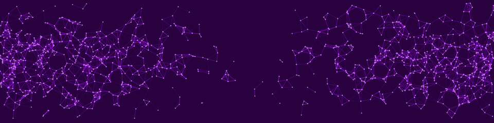 Procedural Network Mesh Art background illustration