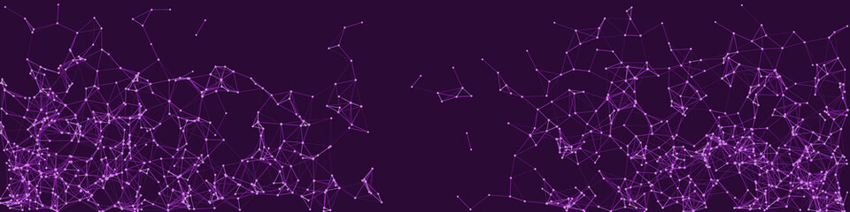 Procedural Network Mesh Art background illustration