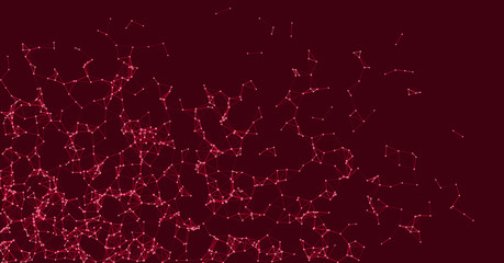 Procedural Network Mesh Art background illustration
