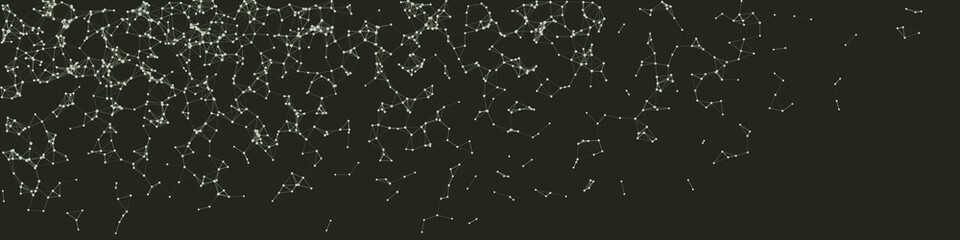 Procedural Network Mesh Art background illustration