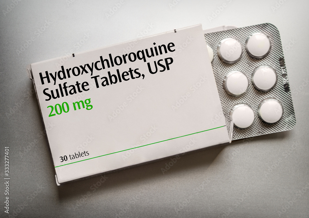 Hydroxychloroquine Tablets (artistic rendering) - obrazy, fototapety, plakaty 