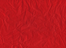 Red Wrinkled Paper Texture Background