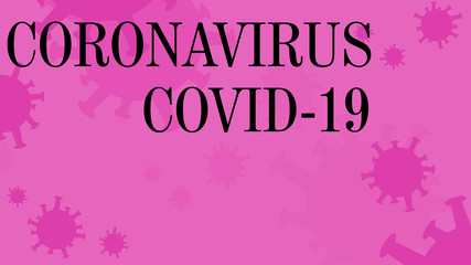 Purple coronavirus art background