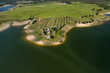 Aerial view of the Maranhão Dam lake. Portugal