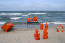 Lifeguards And Big Waves