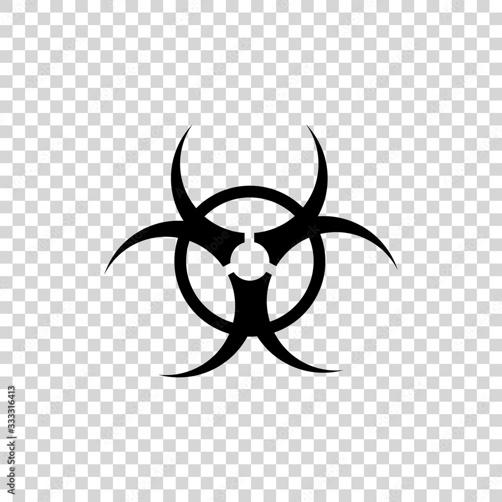 vector biohazard symbol - obrazy, fototapety, plakaty 