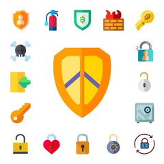 Wall Mural - secure icon set