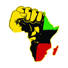 the power of africa creative design - vector