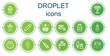 © Nadir - Editable 14 droplet icons for web and mobile