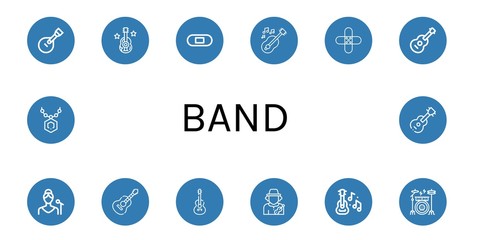 Poster - band icon set