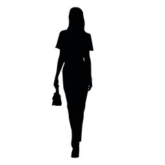 Wall Mural - Fashion Model Silhouette