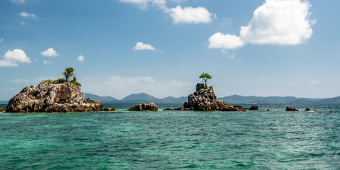 Two rocky Islands in the Andaman sea