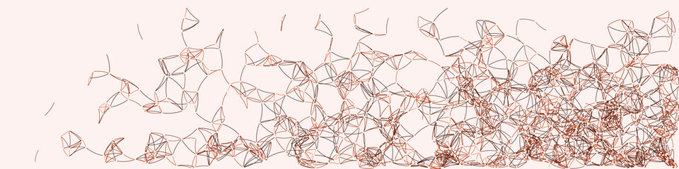 Procedural Art Network Mesh background illustration