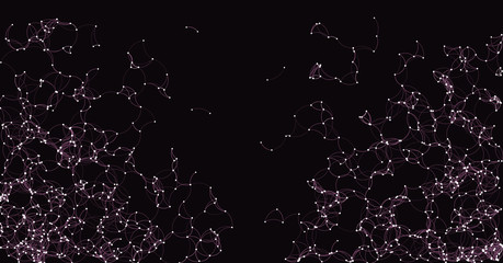 Procedural Art Network Mesh background illustration